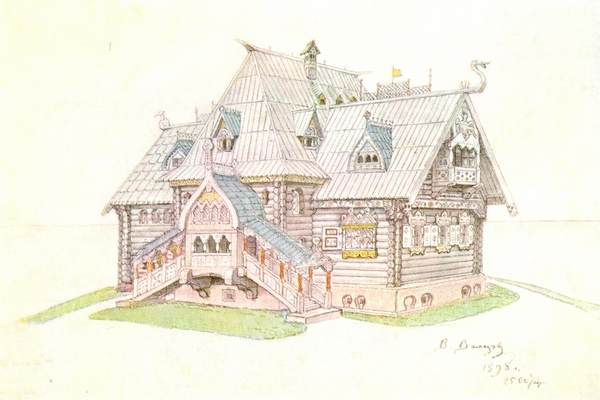 Изба. Проект дачной постройки. 1898.